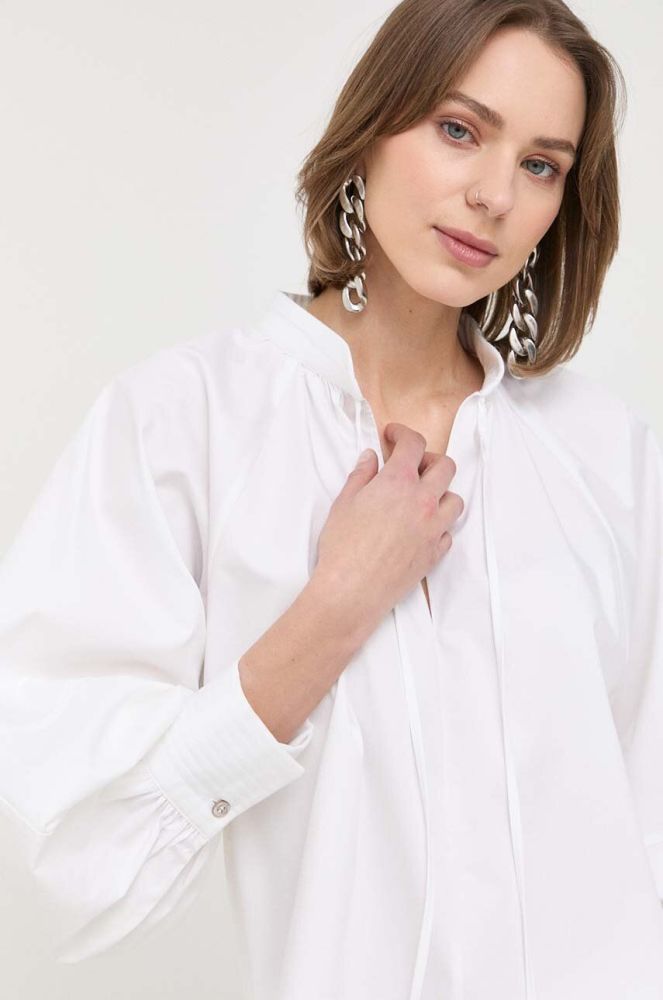 Блузка BOSS жіноча колір білий однотонна