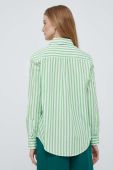 Бавовняна сорочка Tommy Hilfiger жіноча колір зелений regular класичний комір (3013640)