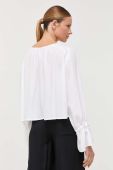 Блузка G-Star Raw жіноча колір білий однотонна
