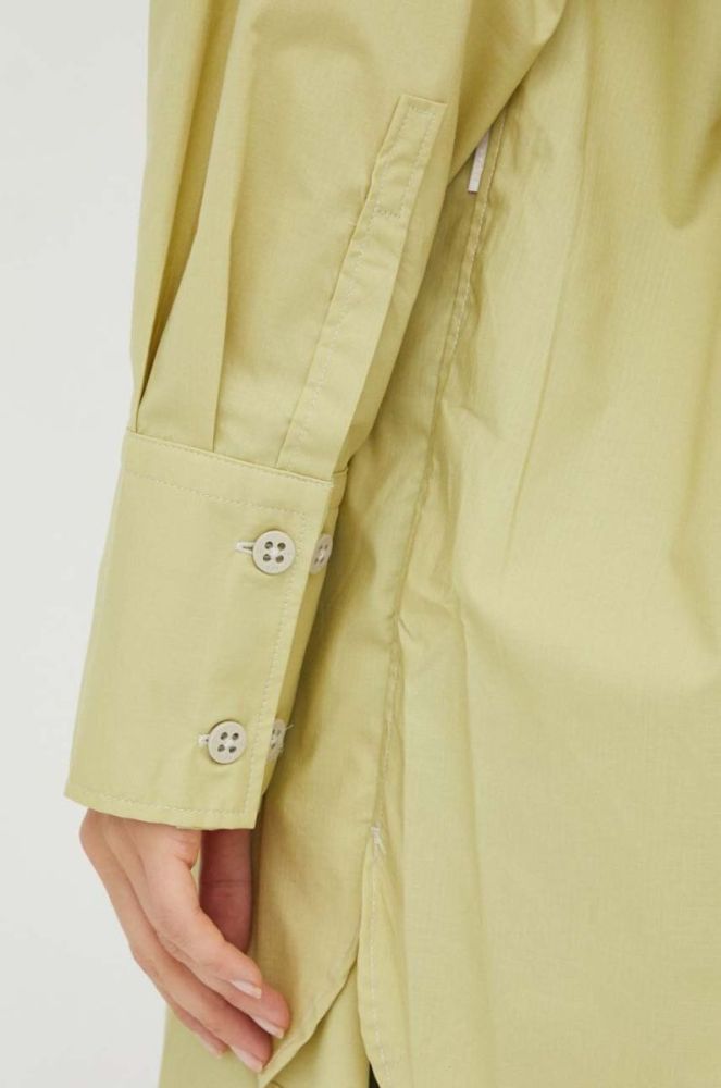 Сорочка G-Star Raw жіноча колір зелений relaxed класичний комір (3241127) фото 6