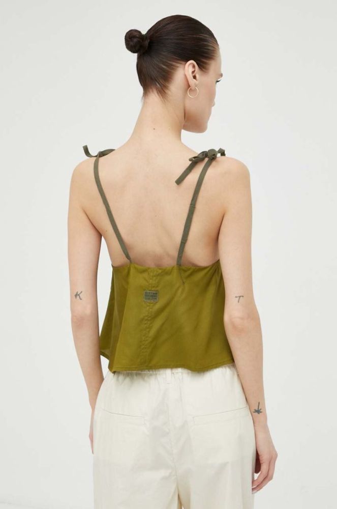 Топ G-Star Raw жіночий колір зелений фото 3