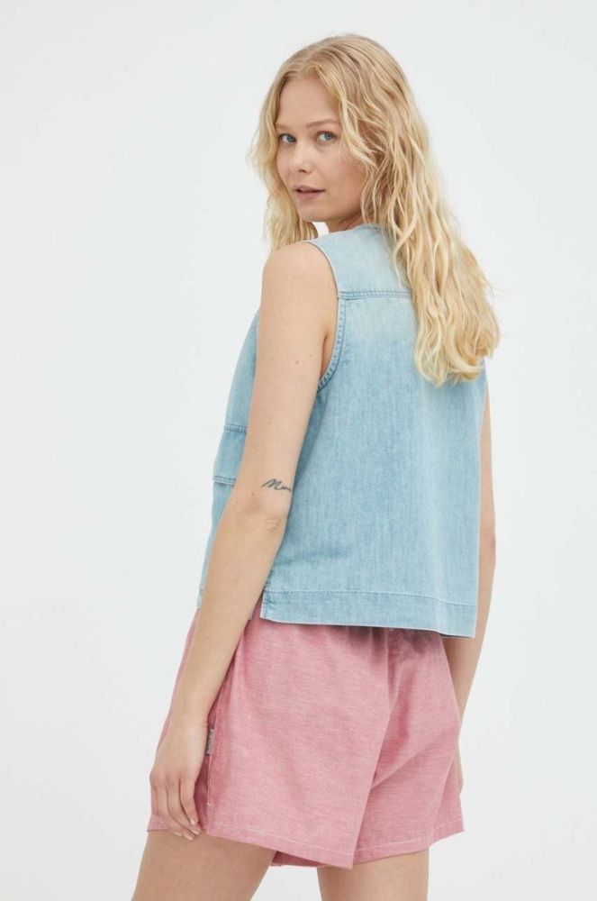Джинсова блузка G-Star Raw колір блакитний фото 3