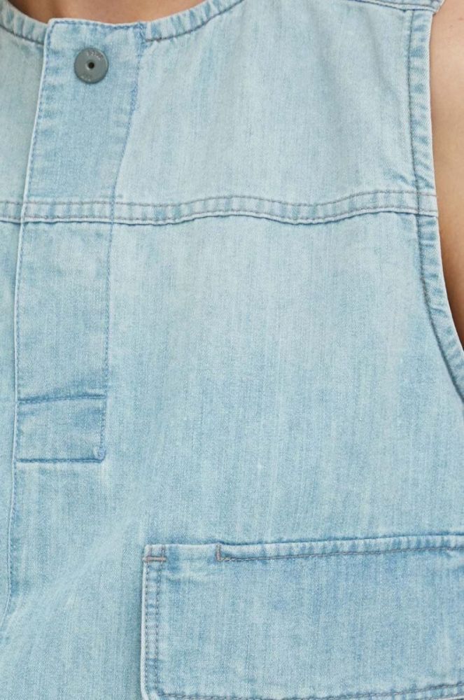 Джинсова блузка G-Star Raw колір блакитний фото 5