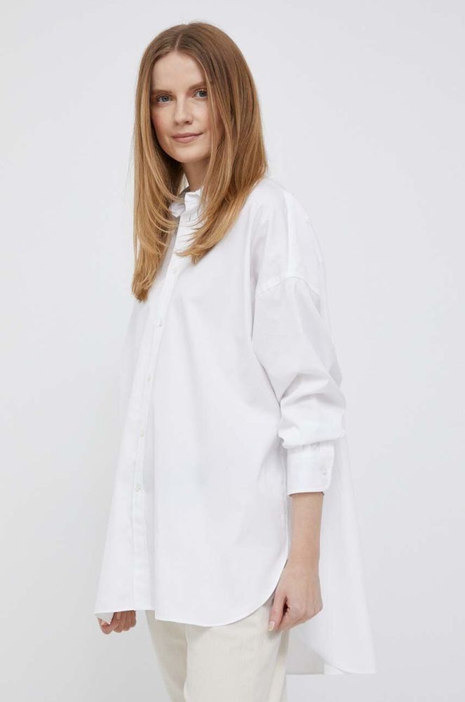 Сорочка Polo Ralph Lauren жіноча колір білий relaxed класичний комір