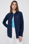 Сорочка з льону Polo Ralph Lauren колір синій regular класичний комір (3170161)