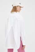 Бавовняна сорочка Remain жіноча колір білий relaxed класичний комір (3153155)