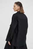 Сорочка Lovechild жіноча колір чорний relaxed класичний комір
