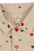 Дитяча бавовняна сорочка Konges Sl?jd колір бежевий (3051987)