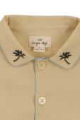 Дитяча бавовняна сорочка Konges Sl?jd колір бежевий (3175761)