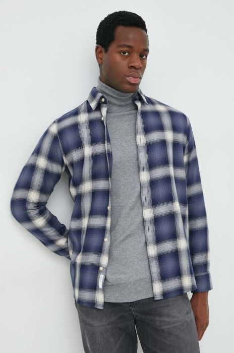 Бавовняна сорочка Selected Homme чоловіча slim класичний комір