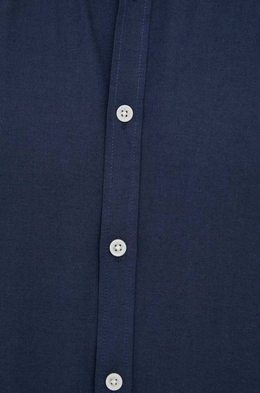 Сорочка Lindbergh чоловіча колір синій slim комір button-down (2954371) фото 2