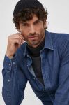 Джинсова сорочка Michael Kors чоловіча slim класичний комір колір блакитний (3600240) Джинсова сорочка Michael Kors чоловіча slim класичний комір колір блакитний (3600240)