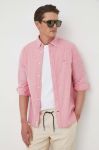 Сорочка Tommy Hilfiger чоловіча колір рожевий regular комір button-down