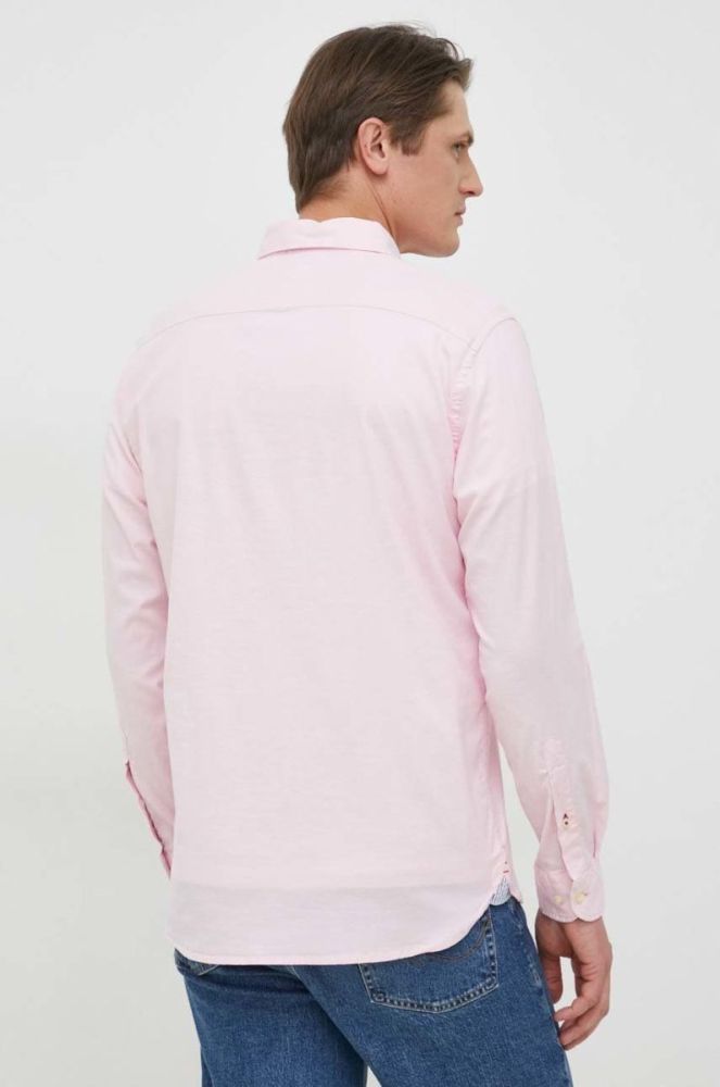Сорочка Tommy Hilfiger чоловіча колір фіолетовий regular комір button-down фото 4