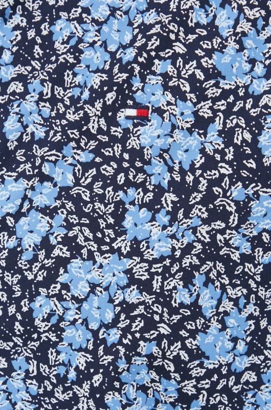 Бавовняна сорочка Tommy Hilfiger чоловіча колір синій regular класичний комір (2856449) фото 2