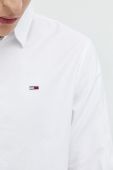 Бавовняна сорочка Tommy Jeans чоловіча колір білий regular класичний комір (3018476)