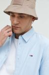 Бавовняна сорочка Tommy Jeans чоловіча regular класичний комір колір блакитний (3018494) Бавовняна сорочка Tommy Jeans чоловіча regular класичний комір колір блакитний (3018494)