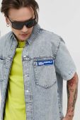 Джинсова сорочка Karl Lagerfeld Jeans чоловіча relaxed класичний комір колір блакитний (3091140)