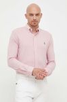 Бавовняна сорочка Polo Ralph Lauren чоловіча колір рожевий regular комір button-down (3256658) Бавовняна сорочка Polo Ralph Lauren чоловіча колір рожевий regular комір button-down (3256658)