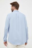 Бавовняна сорочка Polo Ralph Lauren чоловіча regular комір button-down колір блакитний (3256663)