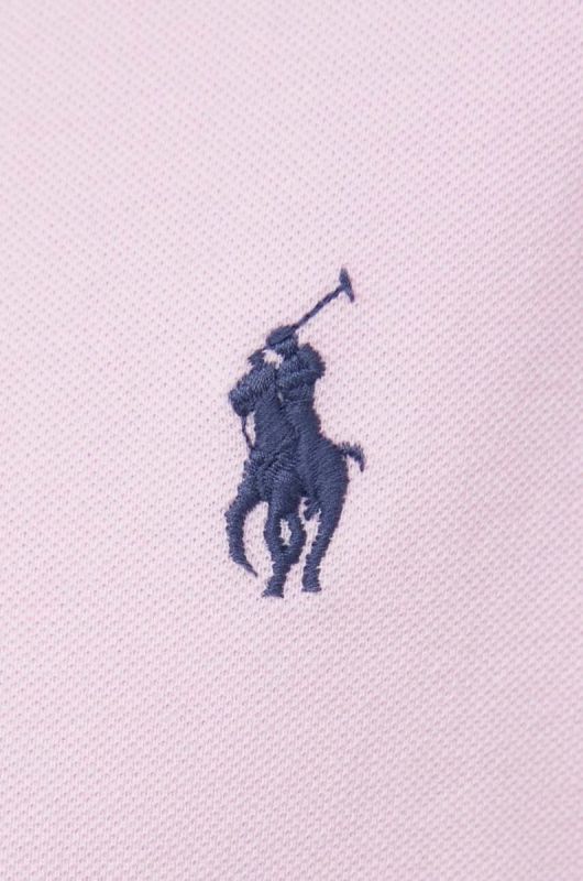 Бавовняна сорочка Polo Ralph Lauren чоловіча колір рожевий regular комір button-down (2946382) фото 2