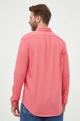 Бавовняна сорочка Polo Ralph Lauren чоловіча колір червоний regular комір button-down (3256683)