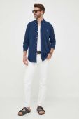 Бавовняна сорочка Polo Ralph Lauren чоловіча колір синій regular комір button-down (3256689)