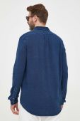 Бавовняна сорочка Polo Ralph Lauren чоловіча колір синій regular комір button-down (3256689)