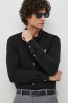 Бавовняна сорочка Polo Ralph Lauren чоловіча колір чорний regular комір button-down (2856465) Бавовняна сорочка Polo Ralph Lauren чоловіча колір чорний regular комір button-down (2856465)