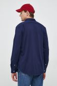 Бавовняна сорочка Polo Ralph Lauren чоловіча колір синій regular з італійським коміром