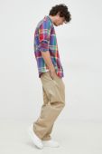 Бавовняна сорочка Polo Ralph Lauren чоловіча regular комір button-down колір барвистий (2877951)