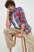 Бавовняна сорочка Polo Ralph Lauren чоловіча regular комір button-down колір барвистий (2877951)