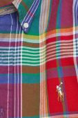 Бавовняна сорочка Polo Ralph Lauren чоловіча regular комір button-down колір барвистий (2877951)