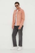 Джинсова сорочка Pepe Jeans Bailey Earth чоловіча колір помаранчевий regular класичний комір