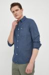 Сорочка з льону Pepe Jeans колір синій regular класичний комір Сорочка з льону Pepe Jeans колір синій regular класичний комір