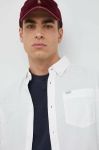 Бавовняна сорочка Pepe Jeans Fabio Чоловіча колір білий regular комір button-down Бавовняна сорочка Pepe Jeans Fabio Чоловіча колір білий regular комір button-down