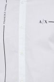 Бавовняна сорочка Armani Exchange чоловіча колір білий regular класичний комір