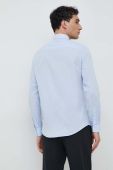 Бавовняна сорочка Armani Exchange чоловіча regular класичний комір колір блакитний (2954391)