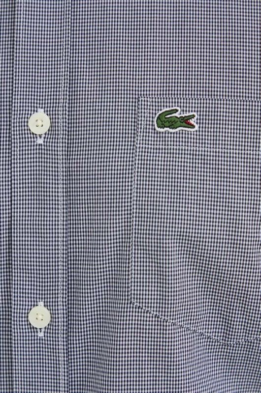 Бавовняна сорочка Lacoste чоловіча колір білий regular комір button-down (3018496) фото 2