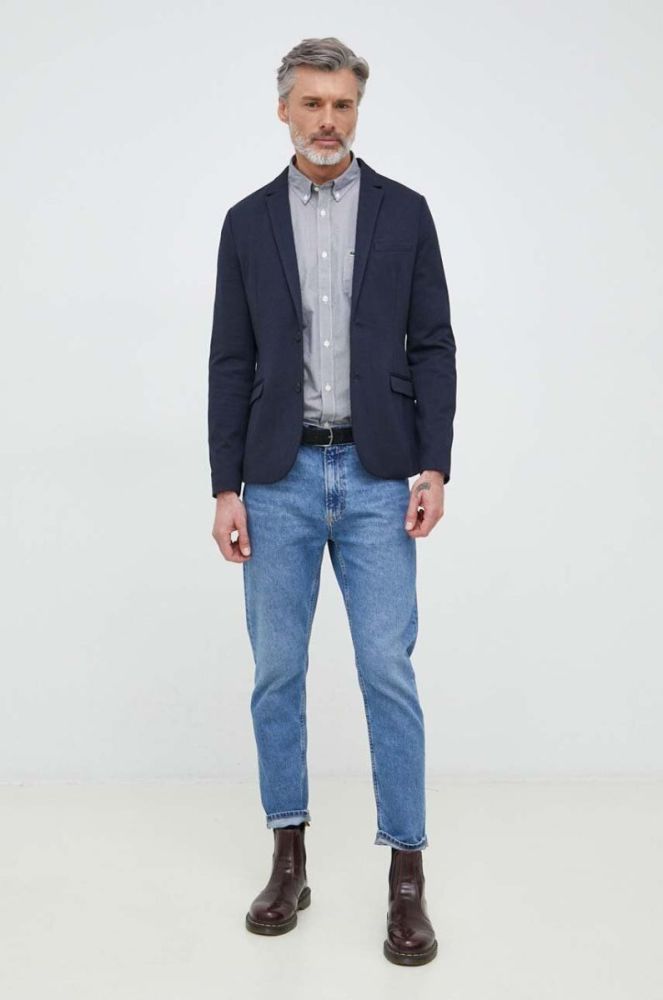 Бавовняна сорочка Lacoste чоловіча колір білий regular комір button-down (3018496) фото 3