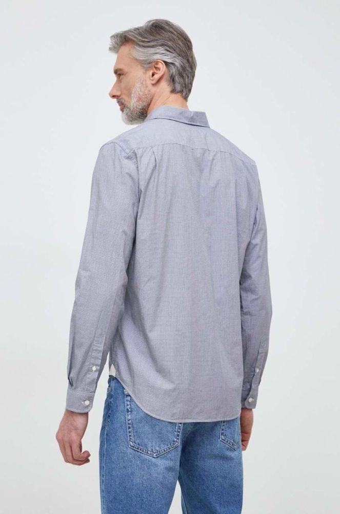 Бавовняна сорочка Lacoste чоловіча колір білий regular комір button-down (3018496) фото 4