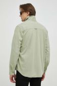 Бавовняна сорочка Mustang чоловіча колір зелений regular класичний комір (3081782)