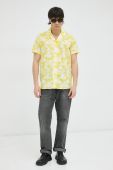 Сорочка Drykorn Bijan чоловіча колір жовтий regular з італійським коміром