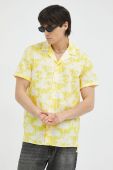 Сорочка Drykorn Bijan чоловіча колір жовтий regular з італійським коміром
