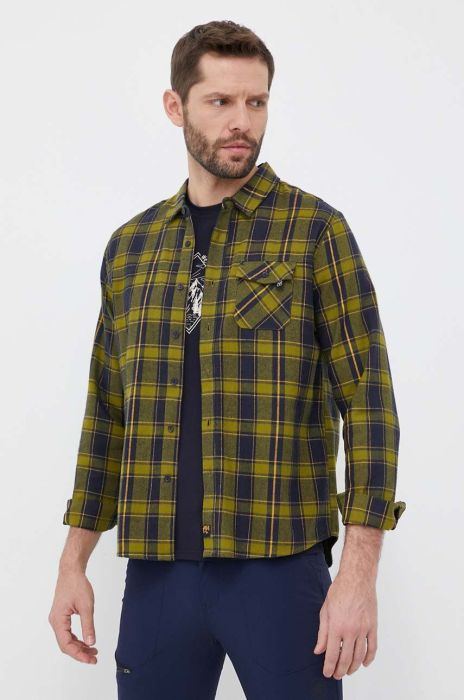 Сорочка Viking чоловіча колір зелений regular класичний комір (3261070)