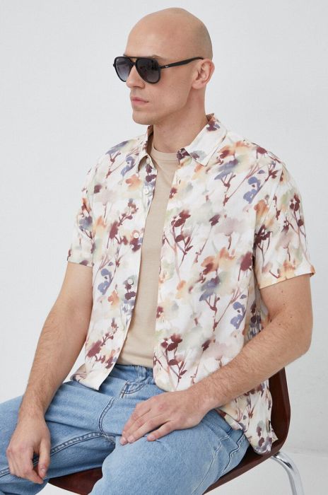 Сорочка Guess чоловіча slim класичний комір колір барвистий (3081798)