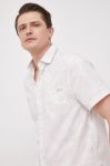 Бавовняна сорочка Guess чоловіча колір бежевий regular класичний комір Бавовняна сорочка Guess чоловіча колір бежевий regular класичний комір