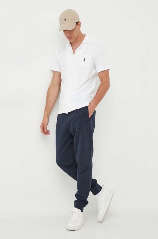 Сорочка Polo Ralph Lauren чоловіча колір білий regular класичний комір фото 2