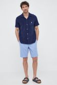 Сорочка Polo Ralph Lauren чоловіча колір синій regular класичний комір