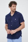 Сорочка Polo Ralph Lauren чоловіча колір синій regular класичний комір